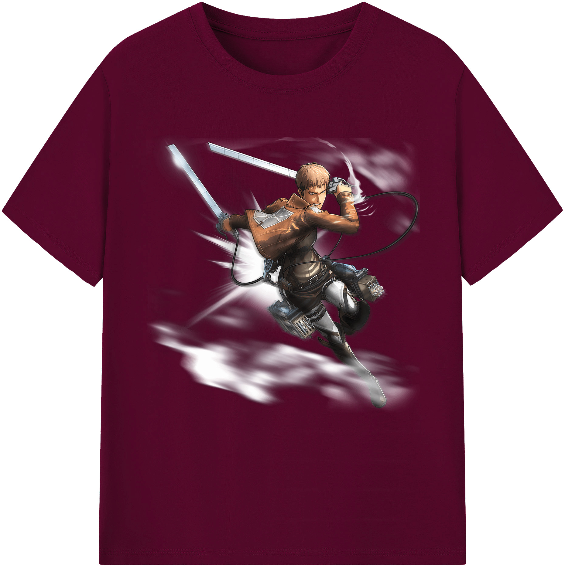 （画像用） 進撃の巨人 ジャン・キルシュタイン Attack on Titan Jean Kirstein レディースカジュアルプリントTシャツ（綿100％）